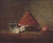 Jean Baptiste Simeon Chardin Still Life with Basket of Strawberries (mk08) oil painting picture wholesale